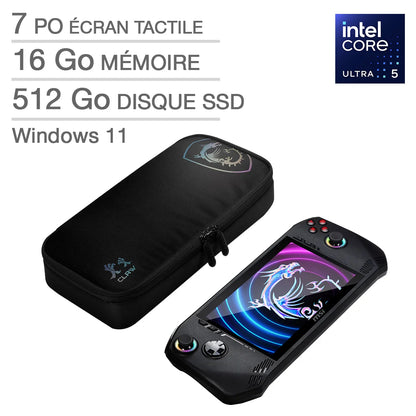 MSI -  Console de Jeu Portable à Écran Tactile Claw A1M-touchscreen-gaming-console-black-noir-costco-1829367