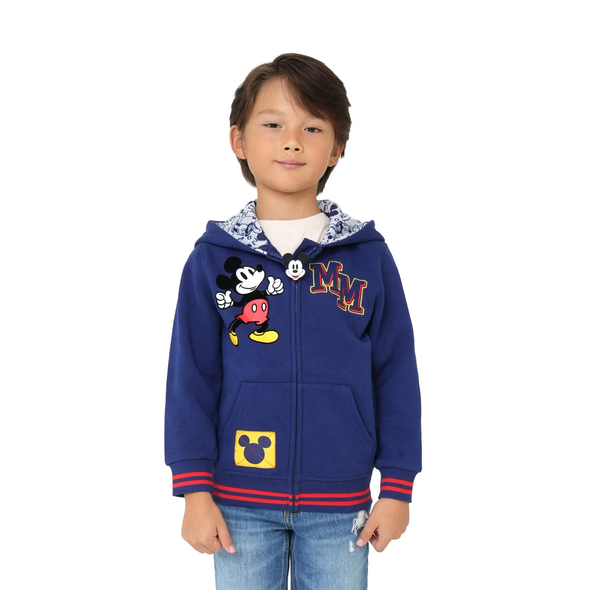 DISNEY MICKEY MOUSE - Veste à Capuche Sous Licence pour Enfant-Kids-Full-Zip-Hoodie-Bleu-Blue-5551414-1943260