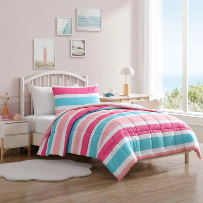 NAUTICA - Ensemble de Douillette 2 Pièces-twin-comforter-set-piece-lit-simple-costco-1706584-rose-pink-6