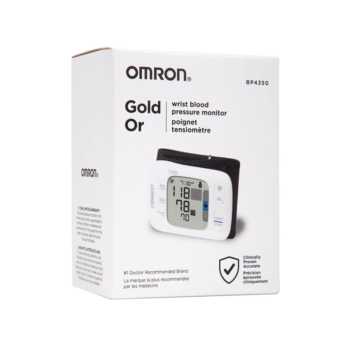 OMRON - Tensiomètre-Bracelet Or BP4350-3-WRISTBLOOD-PRESSURE-MONITOR-COSTCO-2362654