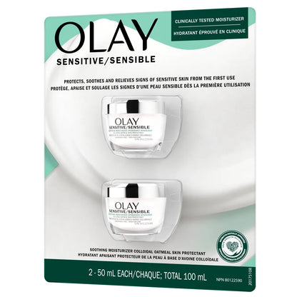 OLAY - Ensemble de 2 Hydratants Apaisant Protecteur de la Peau à Base d'Avoine Colloïdale-pack-set-soothing-moisturizers-colloidal-oatmeal-skin-protectant-2