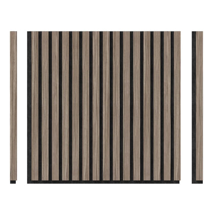 ARTIKA - Ensemble de 4 Panneaux à Lattes Insonorisants Sonolok-slatted-panels-wall-pack-sound-absoption-costco-1811996-noyer-walnut-2