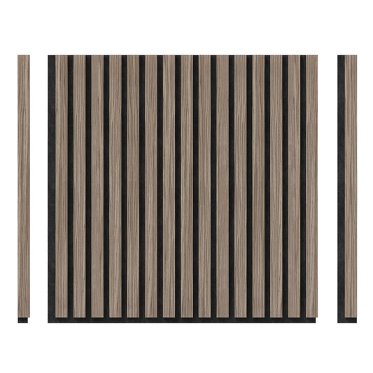 ARTIKA - Ensemble de 4 Panneaux à Lattes Insonorisants Sonolok-slatted-panels-wall-pack-sound-absoption-costco-1811996-noyer-walnut-2