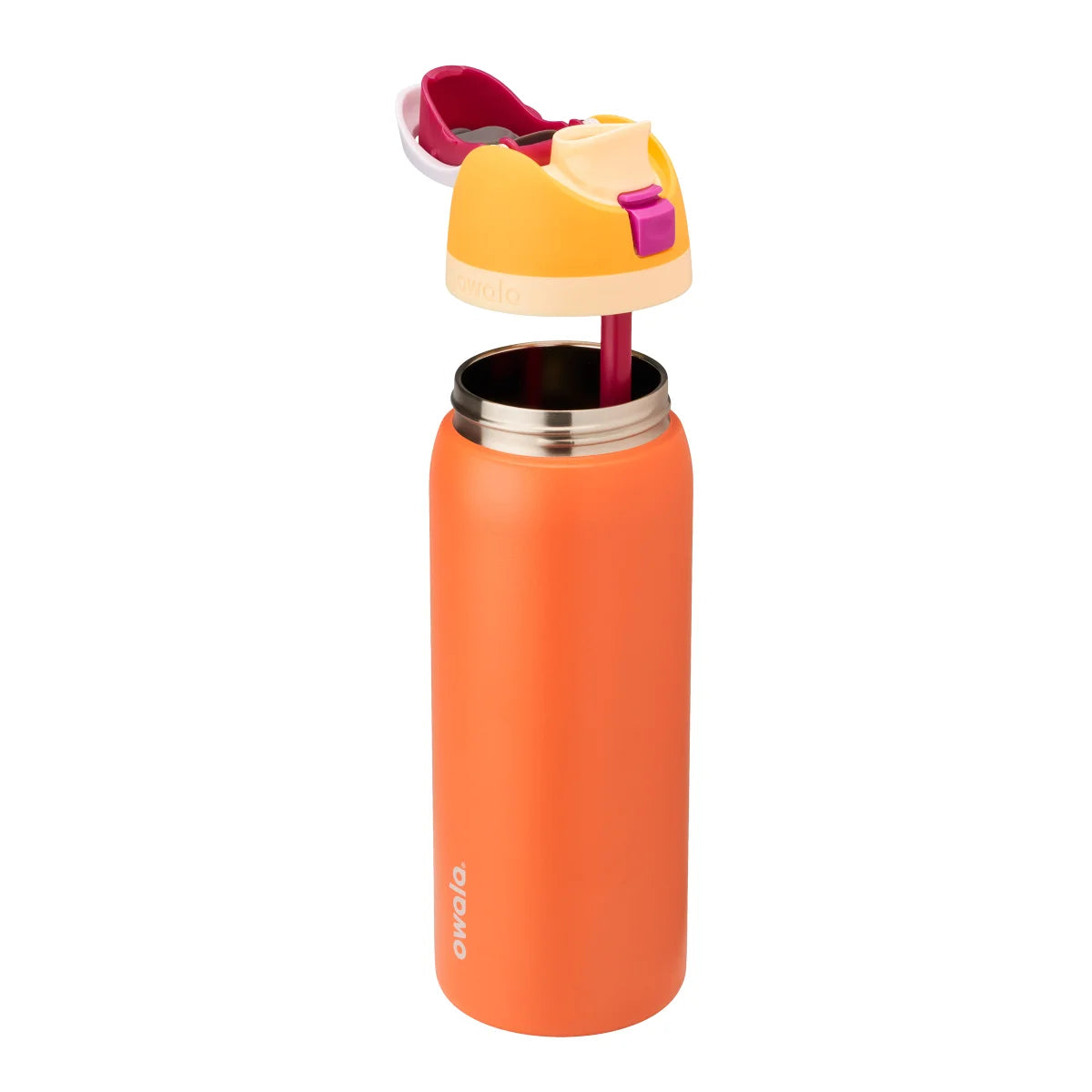 OWALA - Ensemble de 2 Bouteilles d'Eau en Acier Inoxydable FreeSip de 946 ml-STAINLESS-STEEL-WATER-BOTTLES-COSTCO-1855988-orange-4
