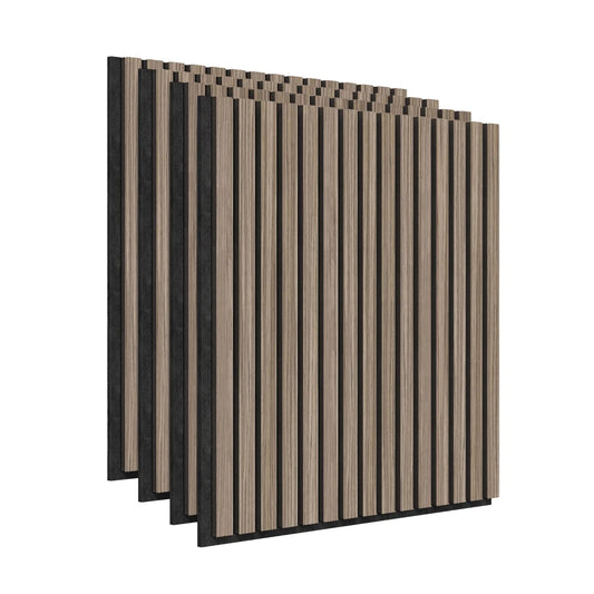 ARTIKA - Ensemble de 4 Panneaux à Lattes Insonorisants Sonolok-slatted-panels-wall-pack-sound-absoption-costco-1811996-noyer-walnut