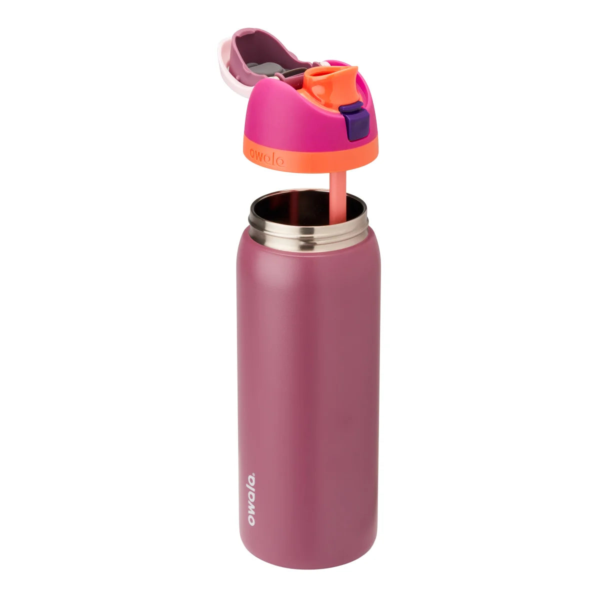 OWALA - Ensemble de 2 Bouteilles d'Eau en Acier Inoxydable FreeSip de 946 ml-STAINLESS-STEEL-WATER-BOTTLES-COSTCO-1855988-orange-5