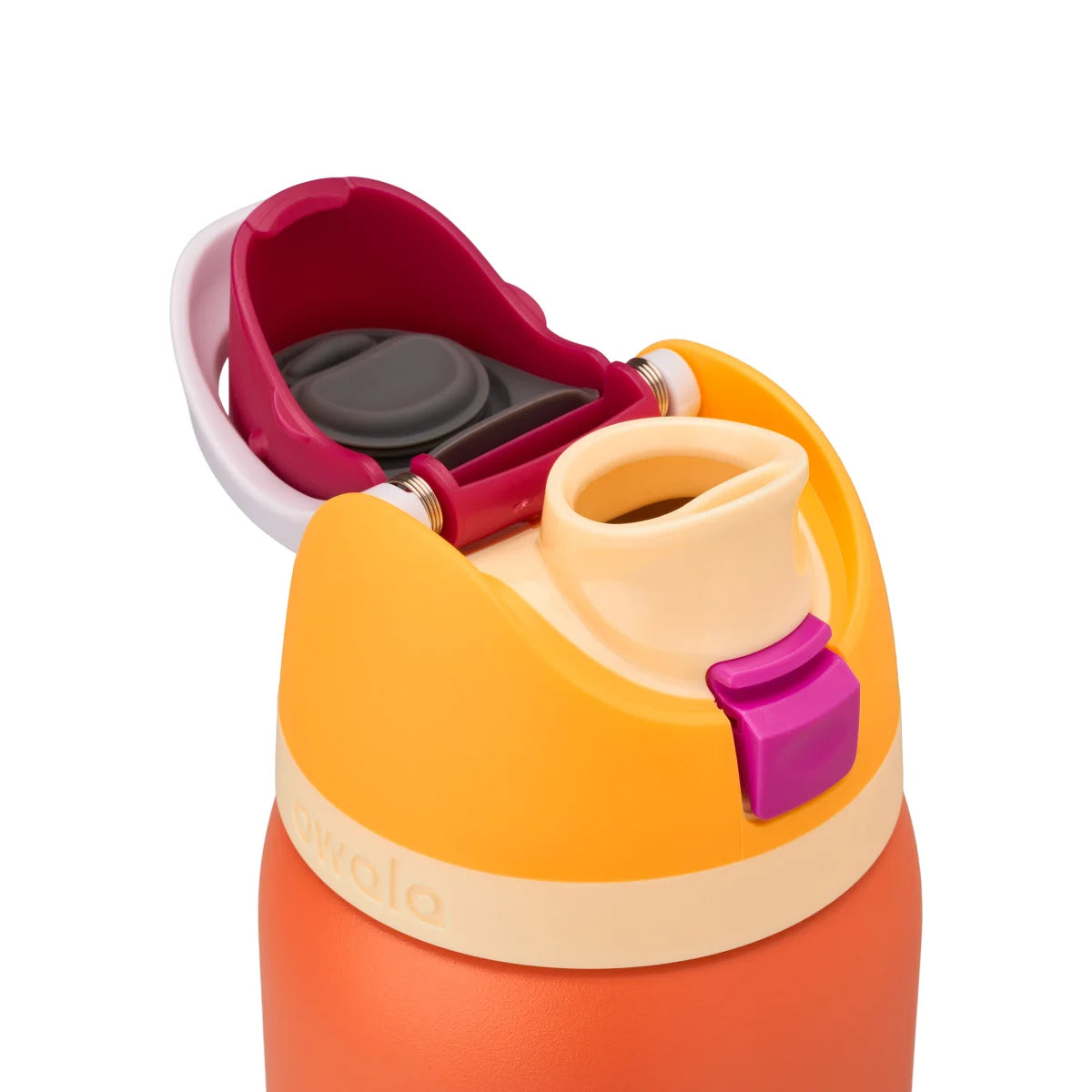 OWALA - Ensemble de 2 Bouteilles d'Eau en Acier Inoxydable FreeSip de 946 ml-STAINLESS-STEEL-WATER-BOTTLES-COSTCO-1855988-orange-6