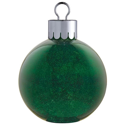 Décor d'Ornement Surdimensionné en Verre à Del-glass-oversized-ornament-with-led-costco-1784878-vert-green-2