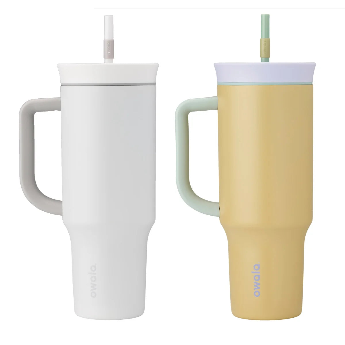 OWALA - Ensemble de 2 Gobelets de 1,2 L-pack-set-tumblers-40-oz-costco-1855927-blanc-jaune-white-yellow