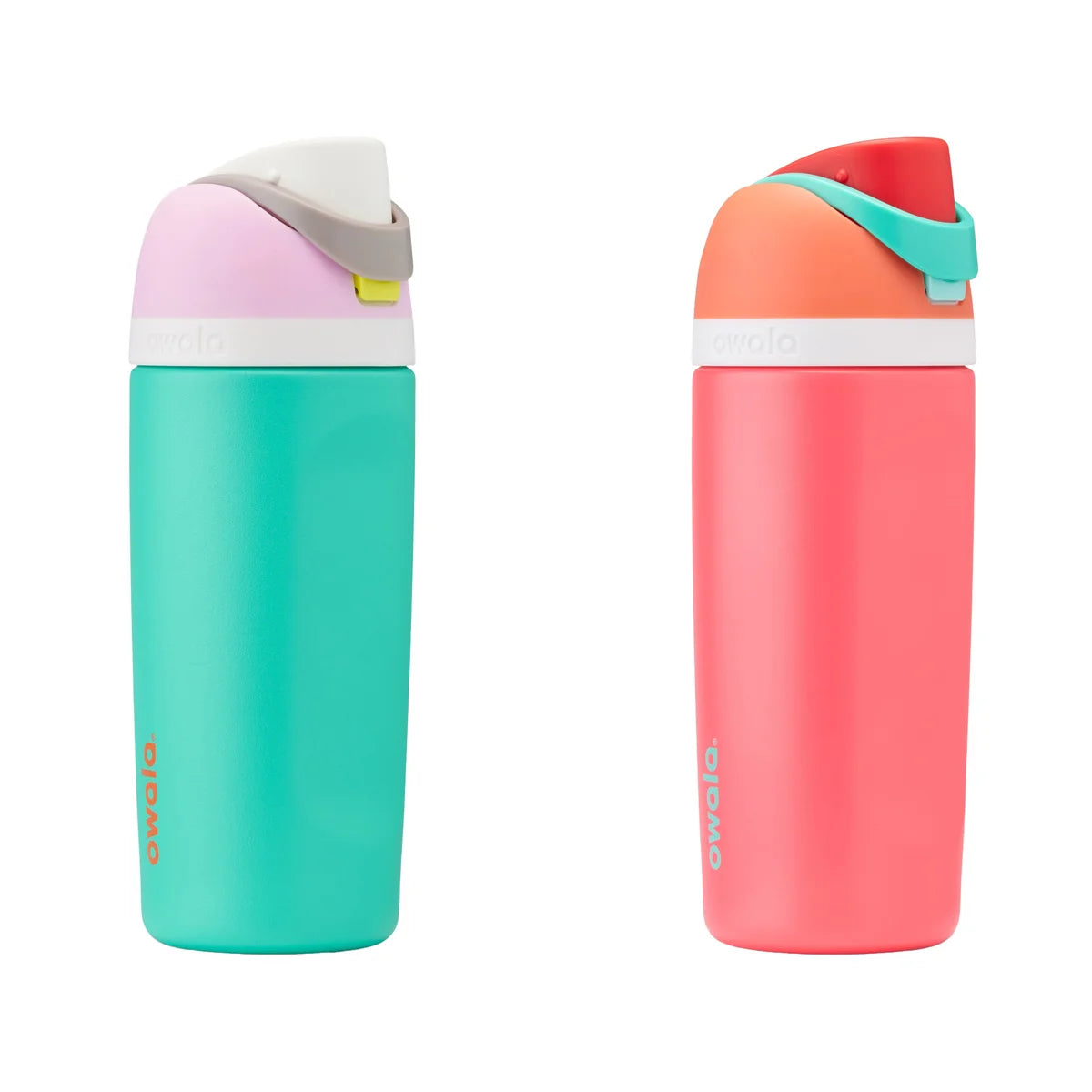 OWALA - Ensemble de 2 Bouteilles d'Eau en Acier Inoxydable FreeSip de 473 ml-pack-stainless-steel-water-bottles-costco-1856617-red-rouge