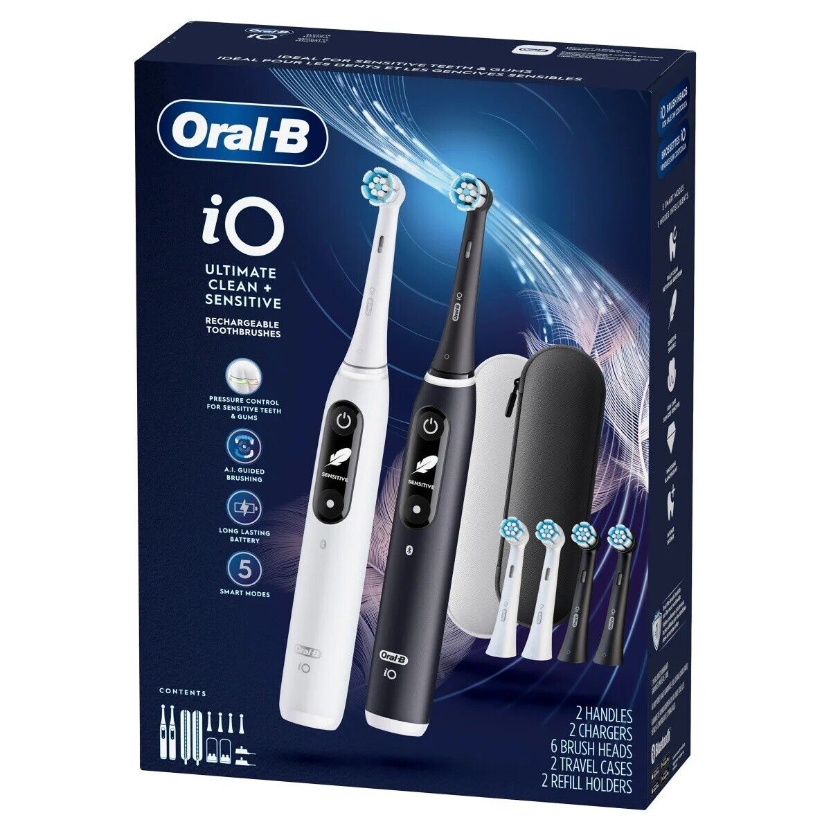 ORAL-B - Ensemble de 2 Brosses à Dents Rechargeables iO *Boîte Endommagé*-toothbrushes-rechargeable-costco-2369874