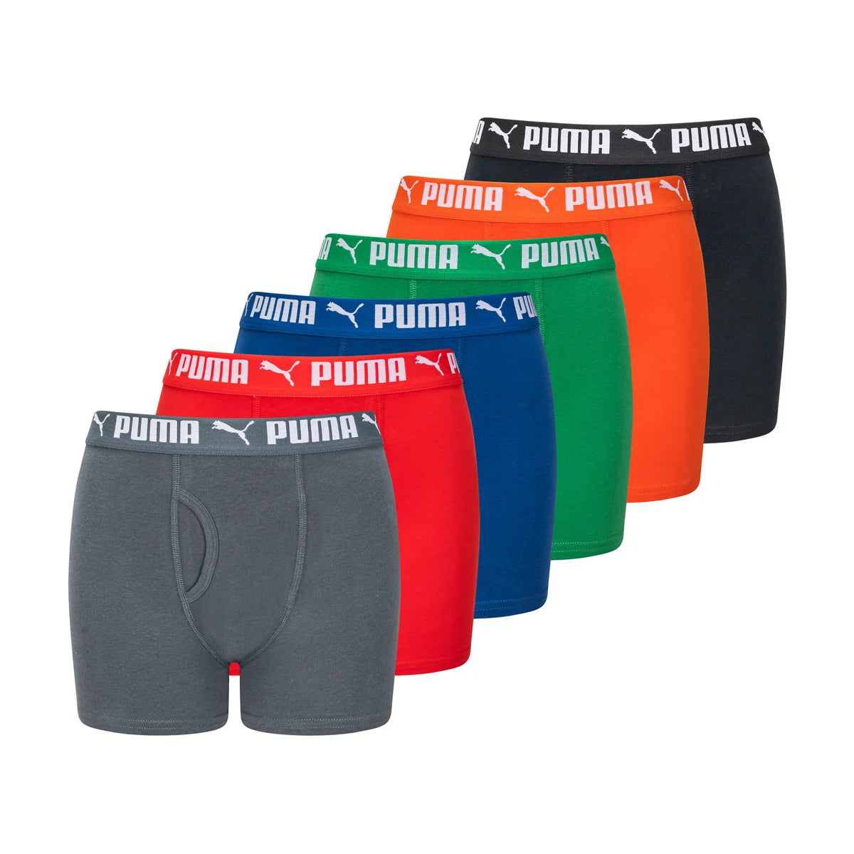 PUMA - Paquet de 6 Caleçons Boxeur pour Garçons