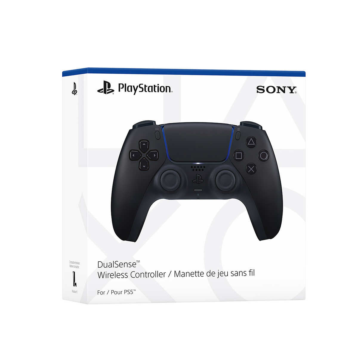 Sony-console-playstation-5-manette-sans-fil-noir-black-controller