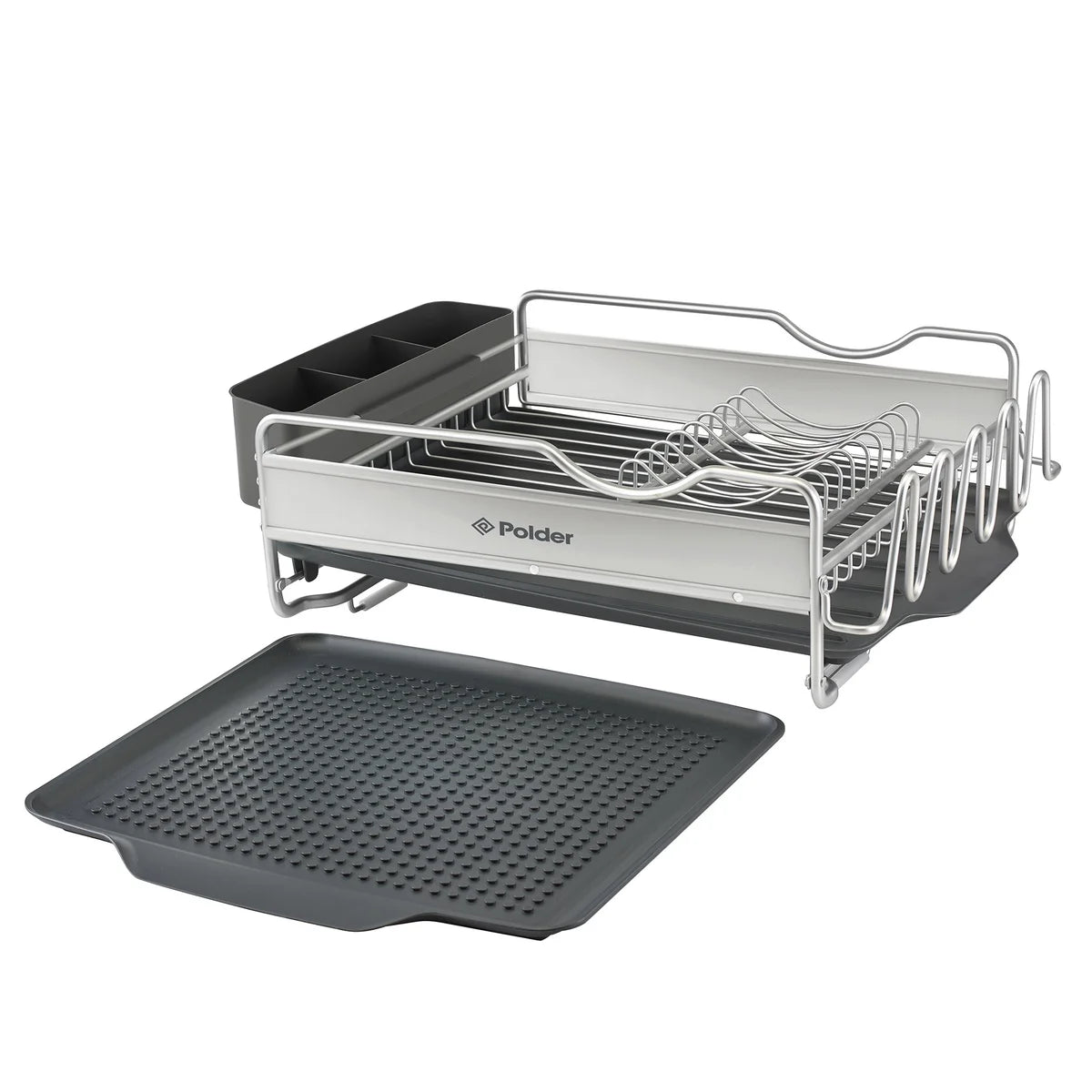 POLDER - Égouttoir à Vaisselle de 4 Pièces Avantage Aluminium-piece-dish-rack-advantage-aluminum-costco-1966478-3