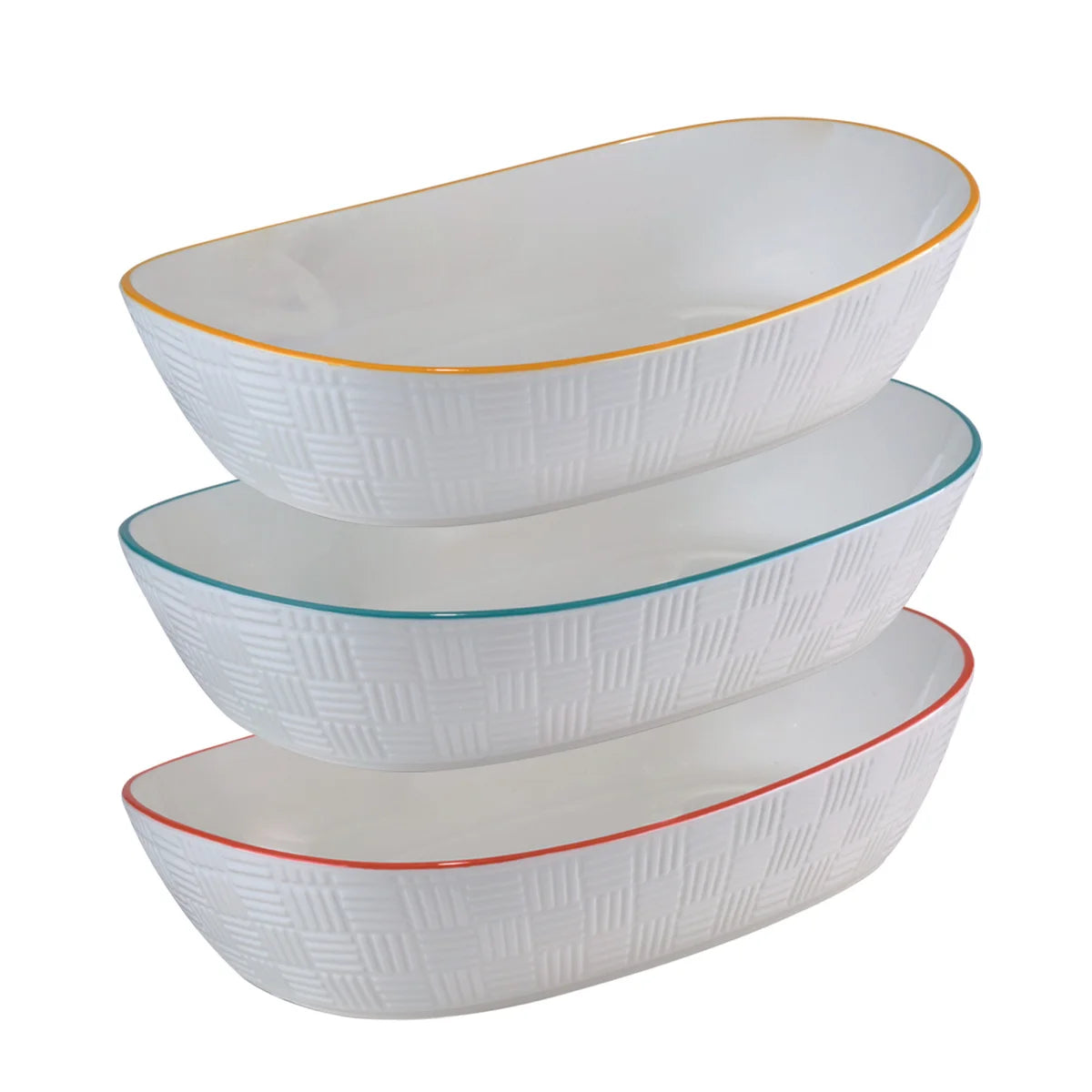 Ensemble de 3 Bols Carrés en Porcelaine-set-porcelain-serving-bowls-pack-costco-1890708-3