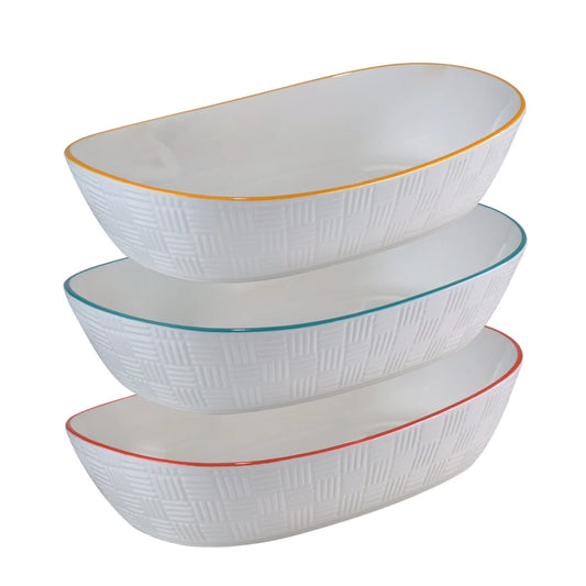 Ensemble de 3 Bols Carrés en Porcelaine-set-porcelain-serving-bowls-pack-costco-1890708-3