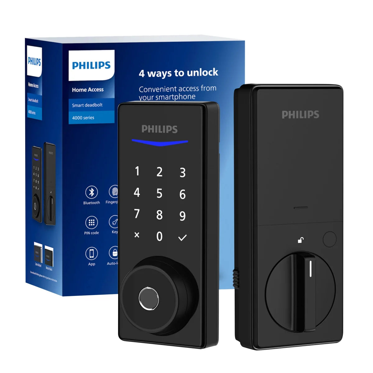 PHILIPS - Serrure Intelligente Séries 4000-smart-deadbolt-series-costco-1949085