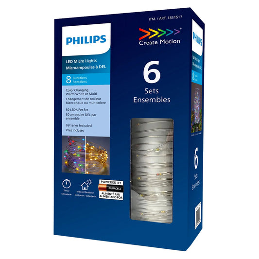 PHILIPS - Paquet de 6 Ensembles de Microampoules à DEL-pack-sets-led-micro-lights-costco-1851517