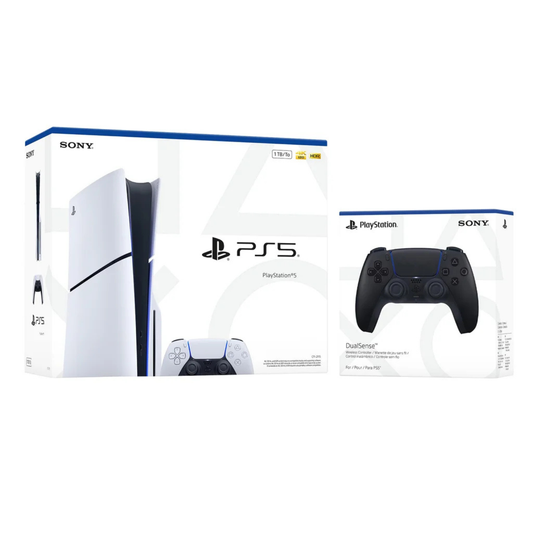 SONY - Ensemble Console Standard Disque PlayStation 5 et Manette Sans Fil DualSense *Tel Quel* | PlayStation 5 Standard Disc Console Bundle with Midnight Black DualSense Wireless Controller *As Is*9575789