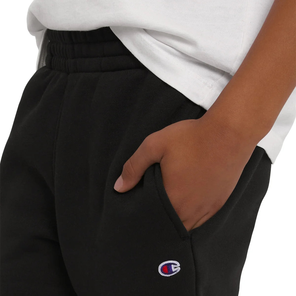 CHAMPION - Pantalon en Molleton pour Garçon-Boys-Fleece-Jogger-Noir-Black-8406868-1942477