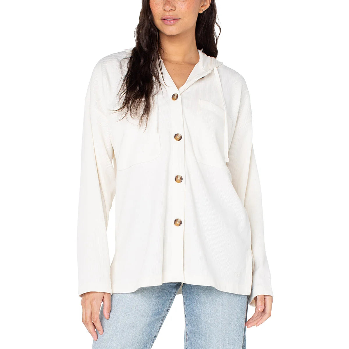 ROXY - Veste à Capuchon Coastal Pour Femme-womens-coastal-Jacket-Crème-Beige-Blanc-Cream-white-1897201-1926275