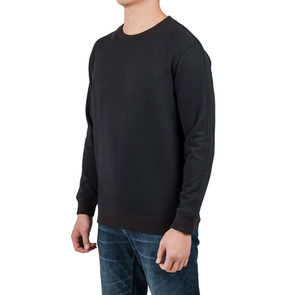 ROUGH DRESS - Chandail pour Homme-Mens-French-Terry-Crewneck-Noir-Black-1910015-1934623
