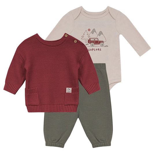 ROCOCO - Ensemble 3 Pièces pour Garçon-Boys-3-Piece-Set-Vert-Rouge-Green-Red-2414444-1926347