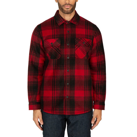 REALTREE - Veste Doublée en Sherpa Pour Homme-Mens-Sherpa-Lined-Jacket-Rouge-Red-1630548-1924688