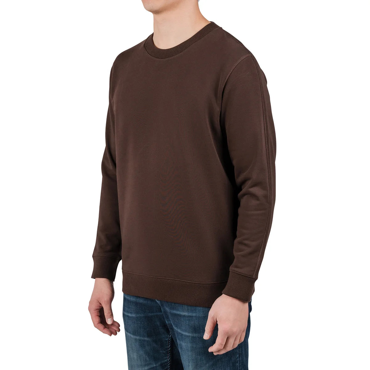 ROUGH DRESS - Chandail pour Homme-Mens-French-Terry-Crewneck-Brun-Brown-1910019-1934625
