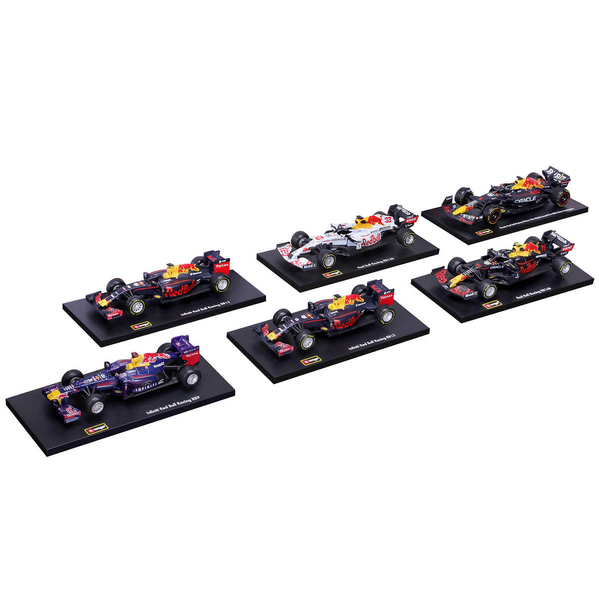 burago-paquet-6-voitures-course-formule-1-red-bull-formula-die-cast-1:43-4