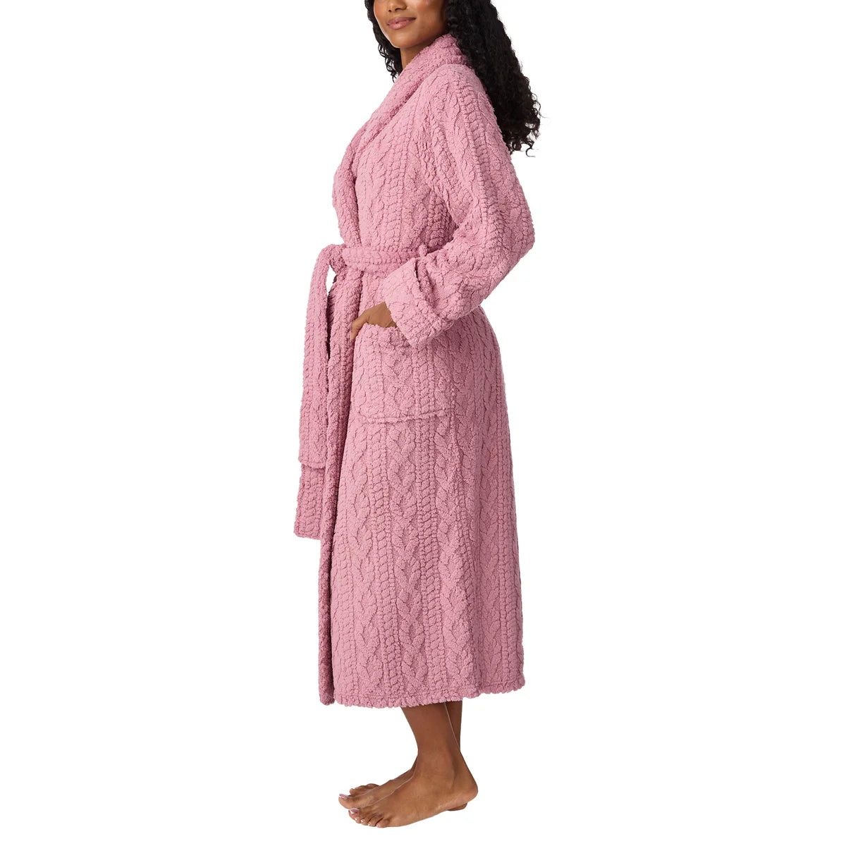 ROOM SERVICE - Peignoir Portefeuille pour Femme-wrap-robe-women's-costco-1918405-rose-pink-3