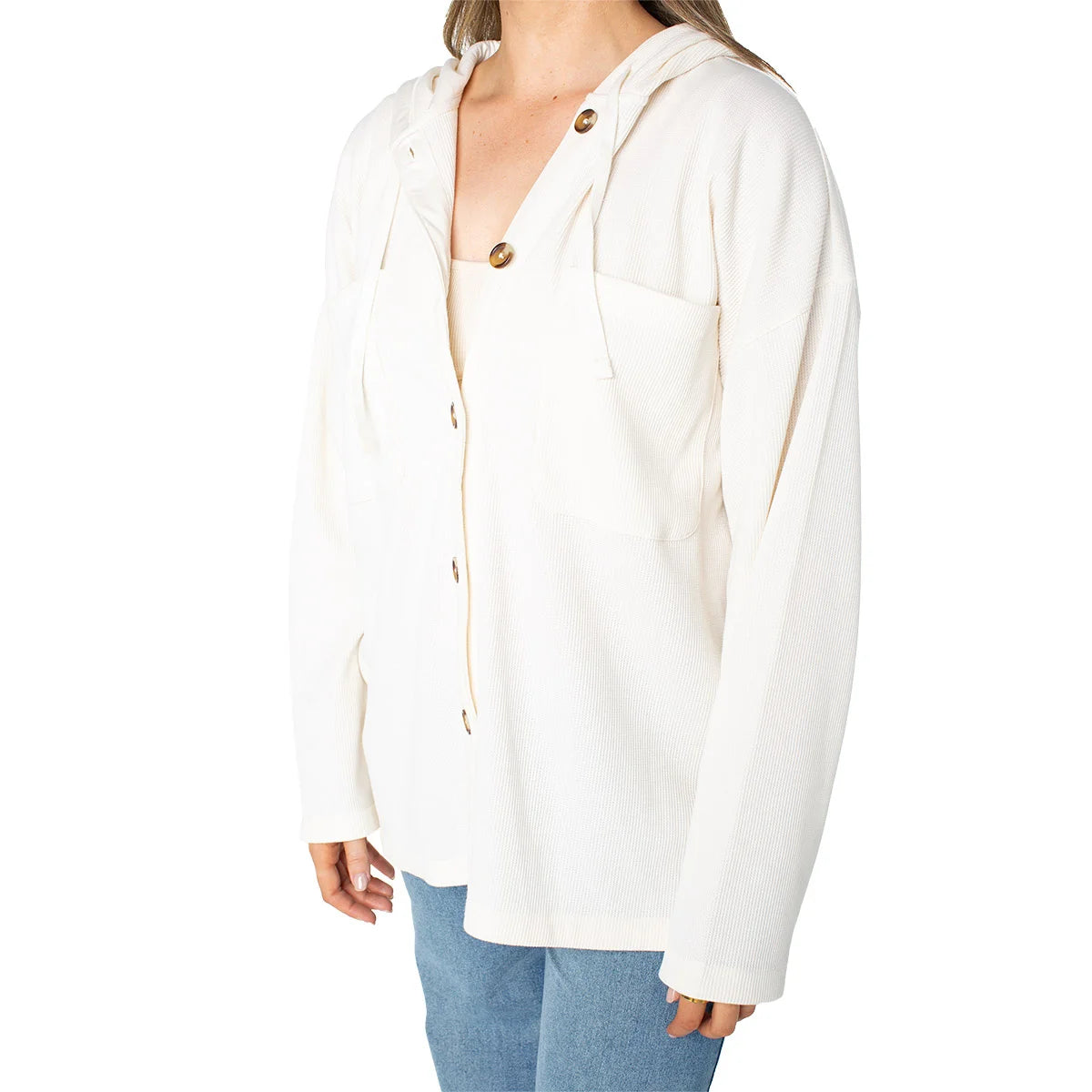 ROXY - Veste à Capuchon Coastal Pour Femme-womens-coastal-Jacket-Crème-Beige-Blanc-Cream-white-1897201-1926275