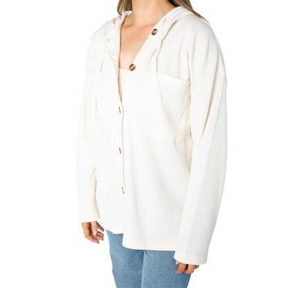 ROXY - Veste à Capuchon Coastal Pour Femme-womens-coastal-Jacket-Crème-Beige-Blanc-Cream-white-1897201-1926275