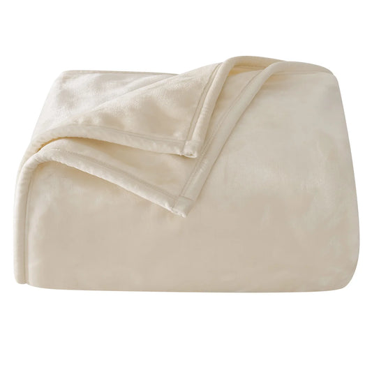 ROYAL VELVET - Jeté en Peluche-plush-throw-costco-1796305-ivoire-ivory-crème-cream