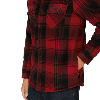 REALTREE - Veste Doublée en Sherpa Pour Homme-Mens-Sherpa-Lined-Jacket-Rouge-Red-1630548-1924688