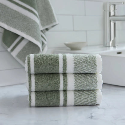 ROOTS HOME - Ensemble de 4 Serviettes à Main-pack-hand-towels-costco-1843361-green-vert-6