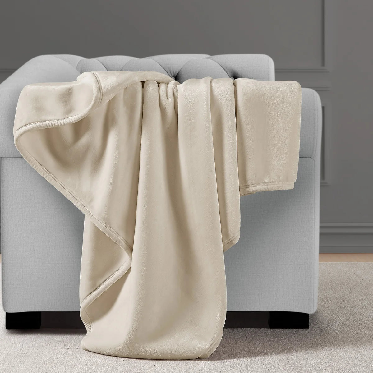 ROYAL VELVET - Jeté en Peluche-plush-throw-costco-1796305-ivoire-ivory-crème-cream-4