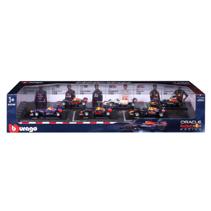 burago-paquet-6-voitures-course-formule-1-red-bull-formula-die-cast-1:43