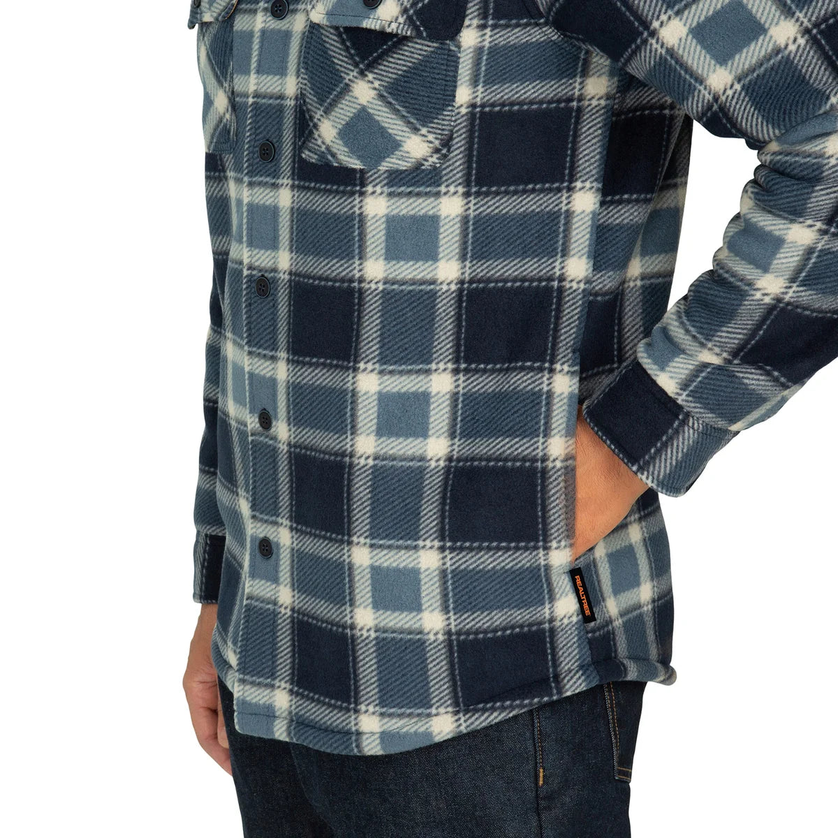 REALTREE - Veste Doublée en Sherpa Pour Homme-Mens-Sherpa-Lined-Jacket-Bleu-Blue-1630546-1924690