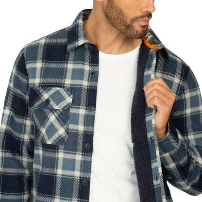 REALTREE - Veste Doublée en Sherpa Pour Homme-Mens-Sherpa-Lined-Jacket-Bleu-Blue-1630546-1924690