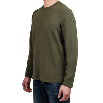 Rough Dress - T-Shirt Basique à Manches Longues pour Homme-Mens-long-sleeve-tshirt-1905520-1918038-vert-green