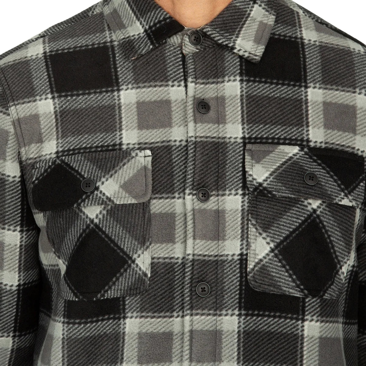 REALTREE - Veste Doublée en Sherpa Pour Homme-Mens-Sherpa-Lined-Jacket-Gris-Grey-1630545-1924689