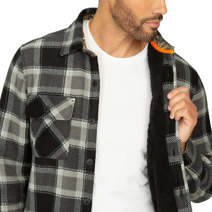 REALTREE - Veste Doublée en Sherpa Pour Homme-Mens-Sherpa-Lined-Jacket-Gris-Grey-1630545-1924689