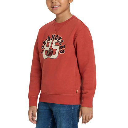 SCOTCH & SODA - Chandail en Molleton pour Enfant-Kids-Crewneck-Sweatshirt-Orange 8091919-1930177