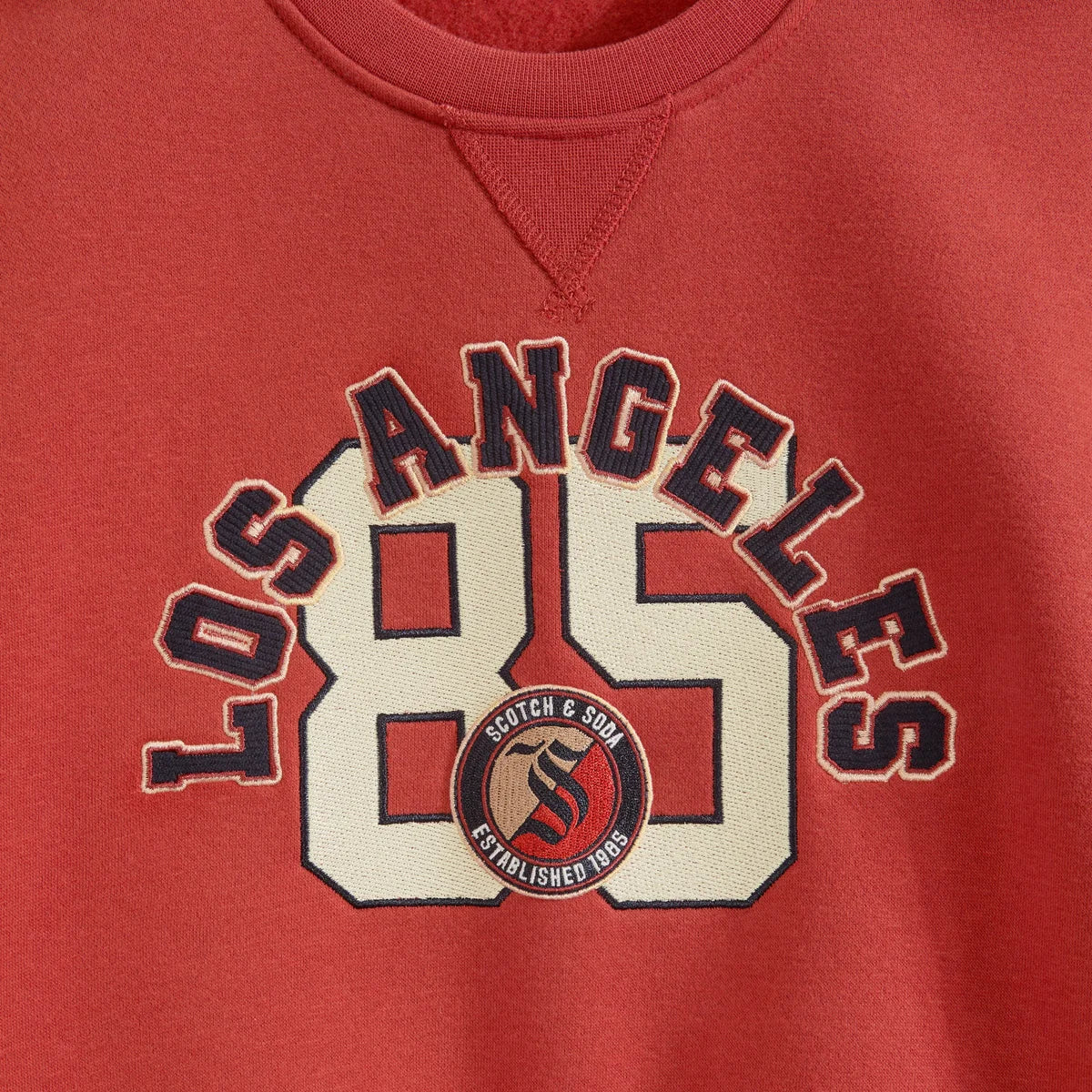 SCOTCH & SODA - Chandail en Molleton pour Enfant-Kids-Crewneck-Sweatshirt-Orange 8091919-1930177