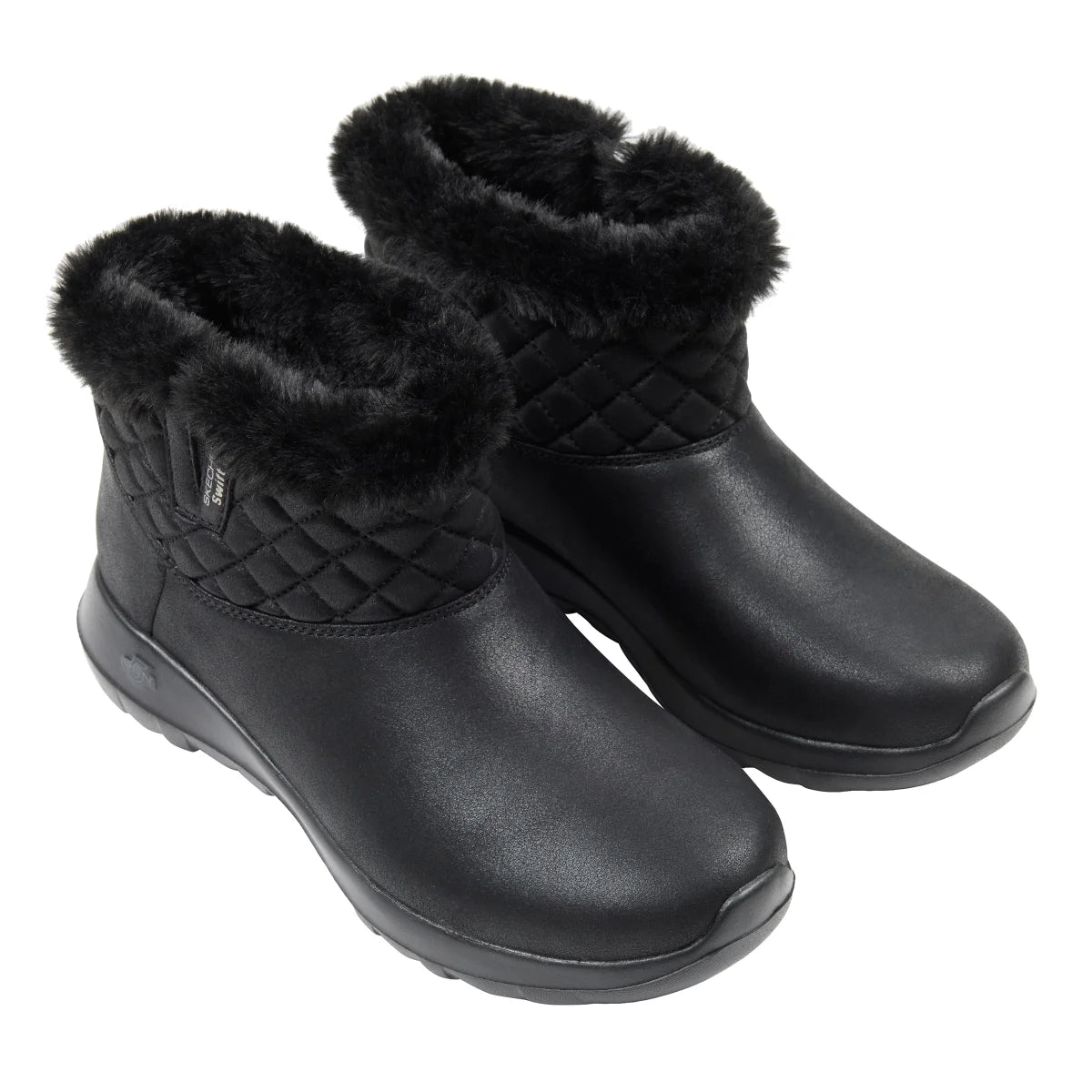 SKECHERS - Bottes pour Femme-Womens-swift-fit-boots-Noir-Black-1936271-1939616