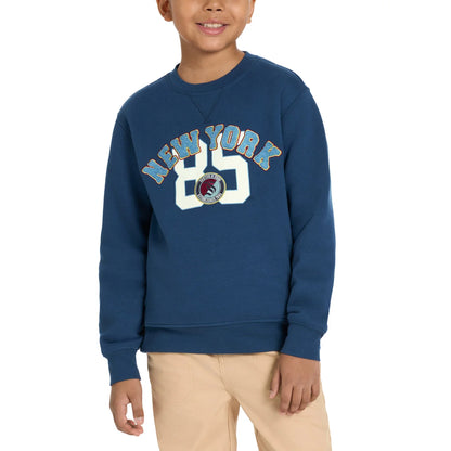 SCOTCH & SODA - Chandail en Molleton pour Enfant-Kids-Crewneck-Sweatshirt-Bleu-Marine-Blue-Navy-8091919-1930175