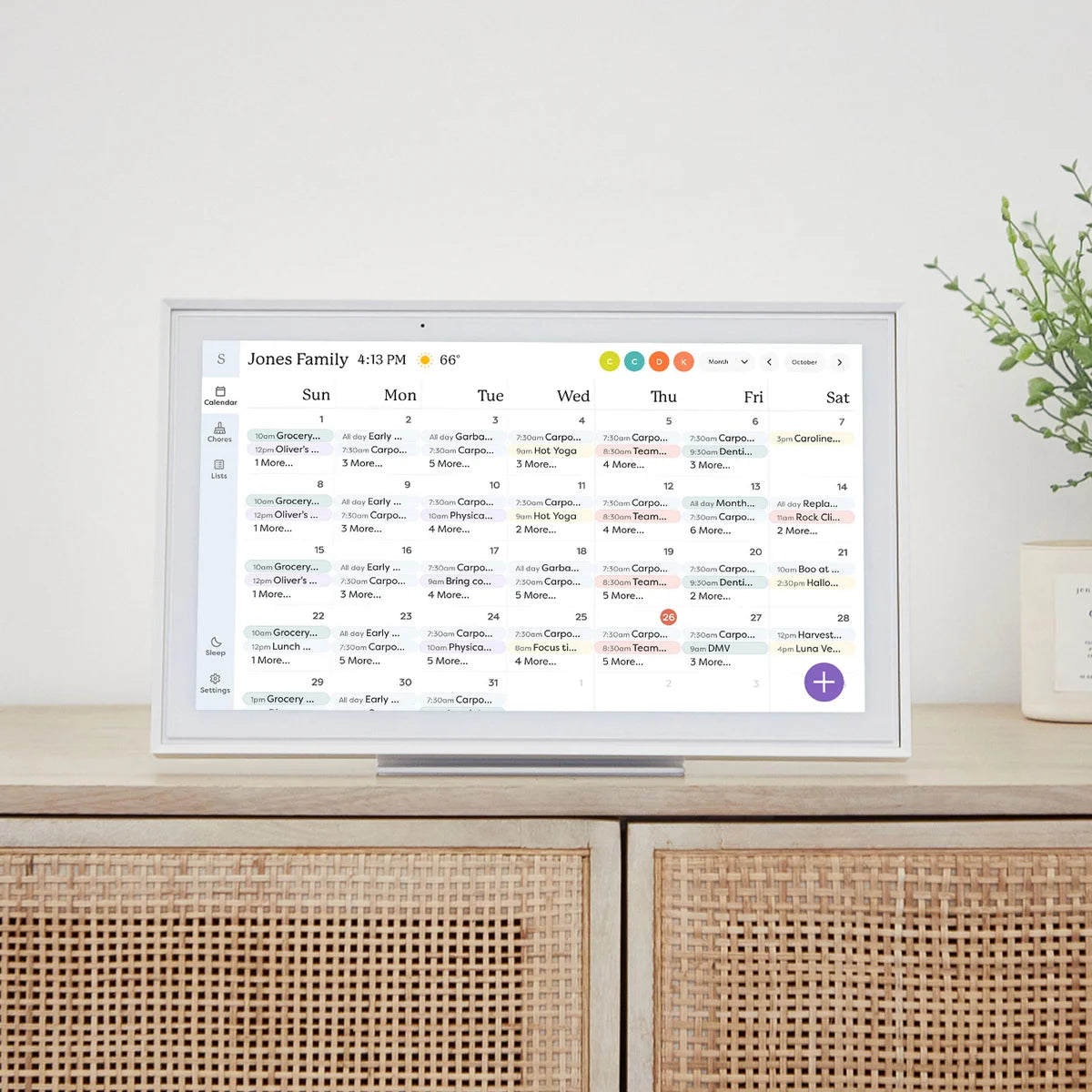 SKYLIGHT - Calendrier Intelligent à Écran Tactile de 15 po *Boite Ouverte*-smart-calendar-touchscreen-in-costco-2779005-white-blanc-5