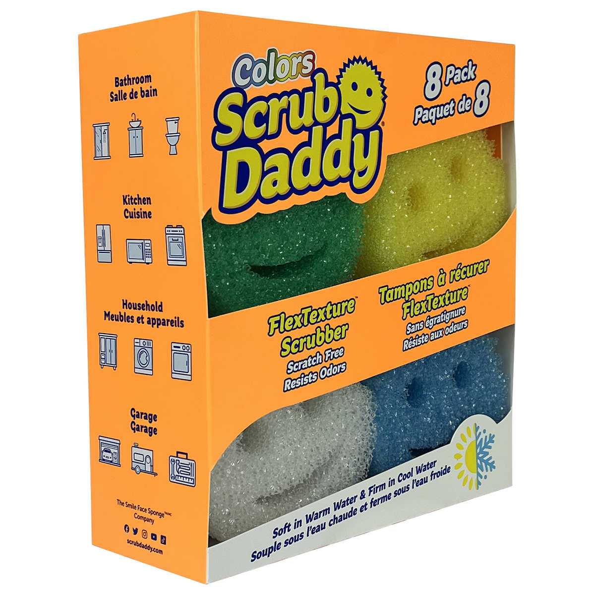 scrub-daddy-paquet-8-tampons-récurer-flextexture-scrubber-pack-2