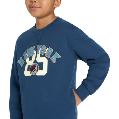 SCOTCH & SODA - Chandail en Molleton pour Enfant-Kids-Crewneck-Sweatshirt-Bleu-Marine-Blue-Navy-8091919-1930175